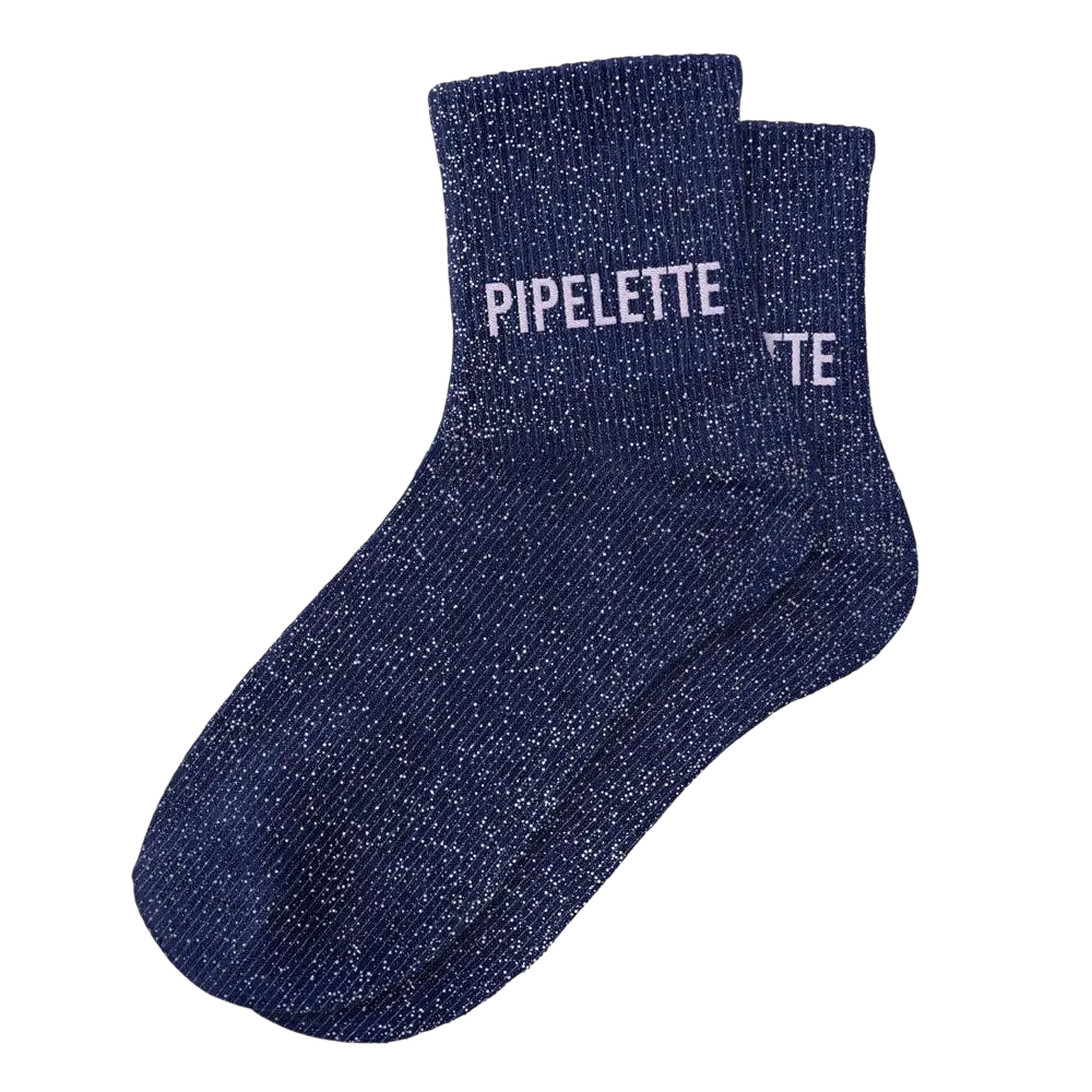 Calcetines de lentejuelas azules - Talla única 36-42
