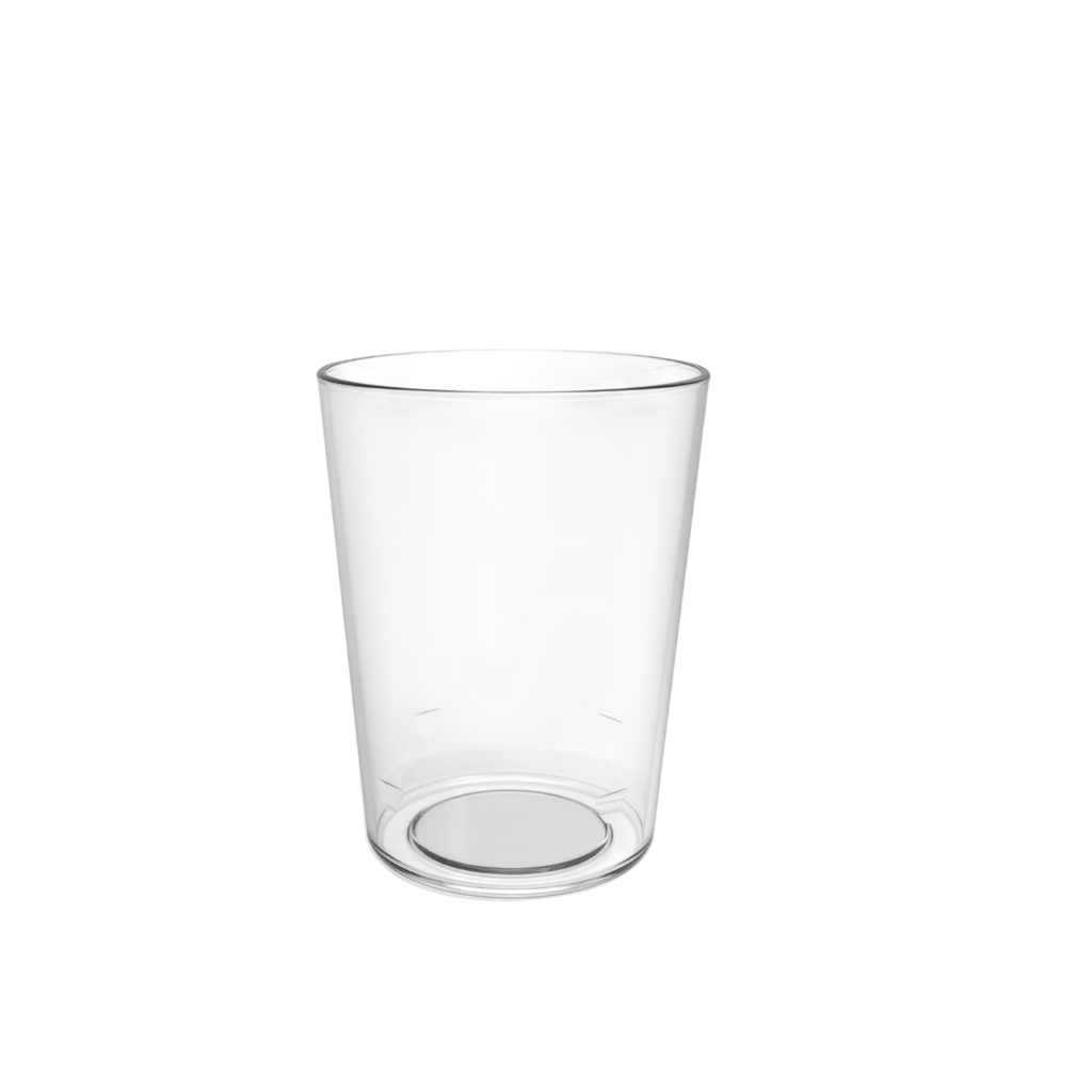 Vaso de cerveza cónico irrompible - 30 cl útil 33 cl hasta el borde