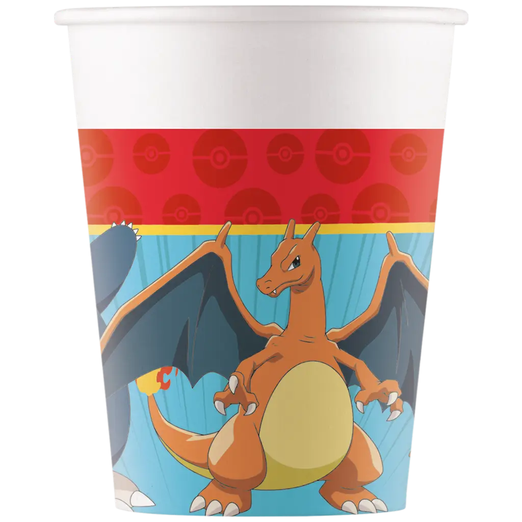 Vaso de papel Pokémon - 25cl - Set de 8