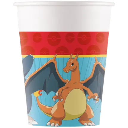 Vaso de papel Pokémon - 25cl - Set de 8