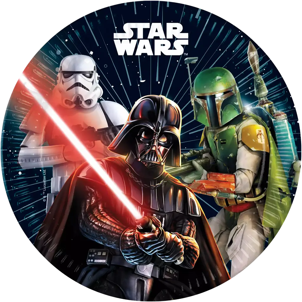 Plato de papel Star Wars ø23cm - Set de 8