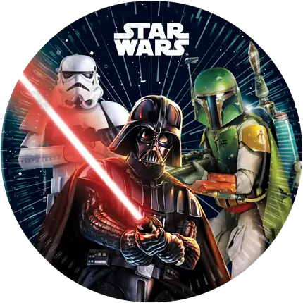 Plato de papel Star Wars ø23cm - Set de 8