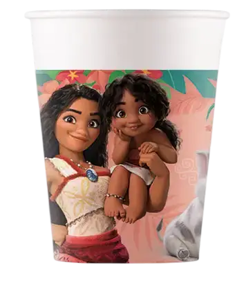 Vaso de papel Vaiana 2 - 25cl - Lote de 8