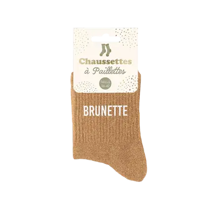 Calcetines Brunette Glitter - Talla única 36-42