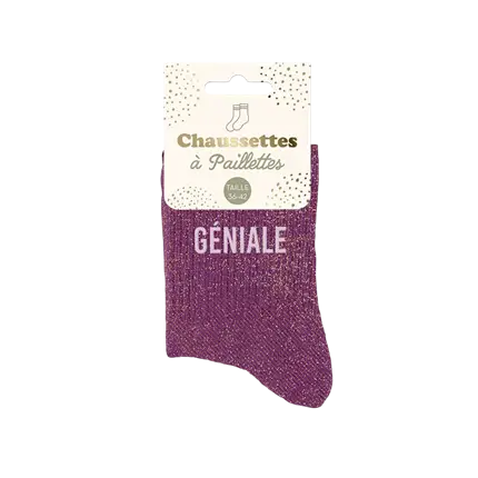 Calcetines Géniale Glitter - Talla única 36-42