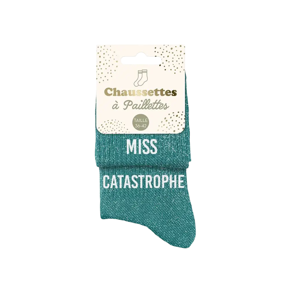 Calcetines Miss Catastrophe Duo Glitter - Talla única 36-42