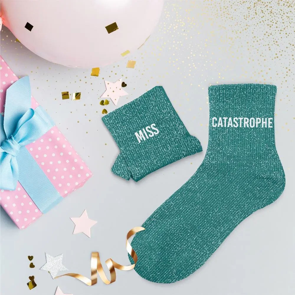 Calcetines Miss Catastrophe Duo Glitter - Talla única 36-42