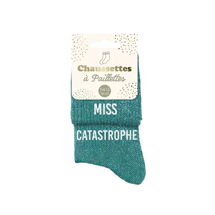 Calcetines Miss Catastrophe Duo Glitter - Talla única 36-42
