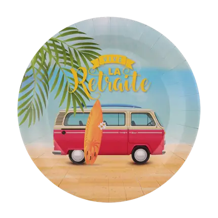 Plato de jubilación - La belle vie (paquete de 10)