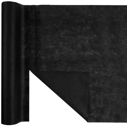 Camino de mesa precortado Harmony 4,8 m - Negro