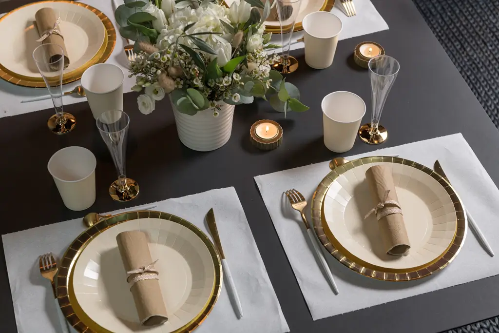 Camino de Mesa precortado Harmony 4,8 m - Oliva