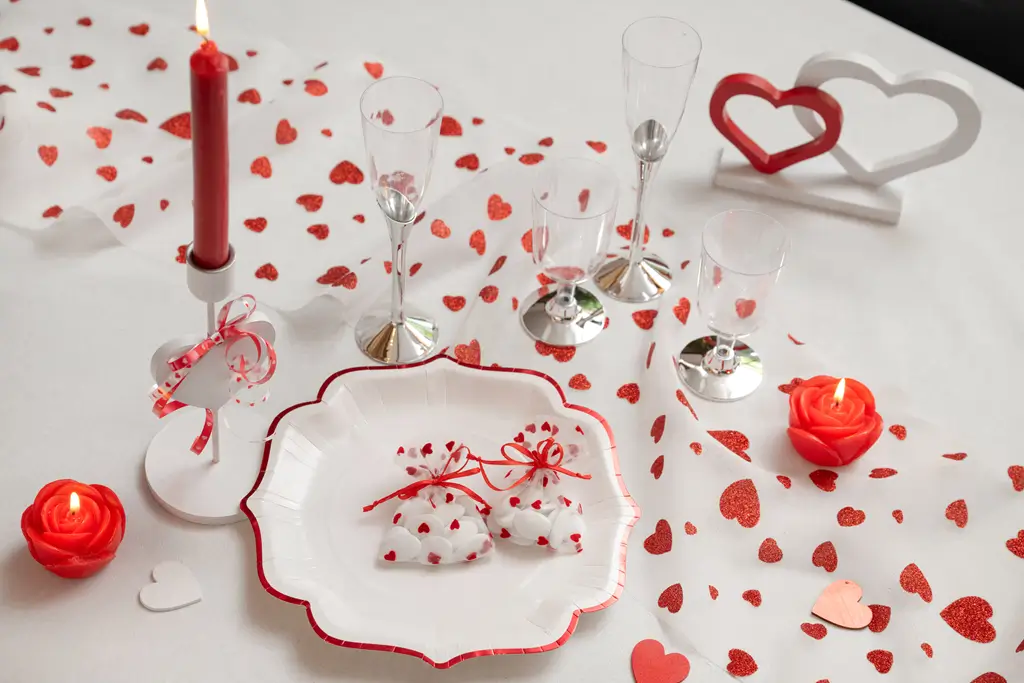 Vela flor esculpida rosa - Roja