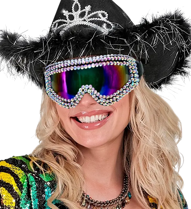 "FIESTA APRÈS-SKI GAFAS DE FIESTA DE INVIERNO CON STRASS".