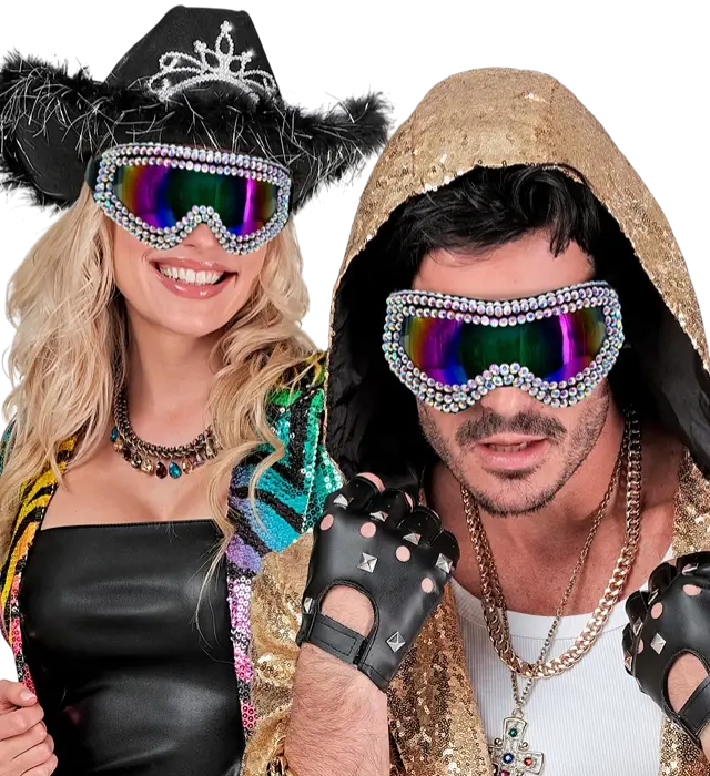 "FIESTA APRÈS-SKI GAFAS DE FIESTA DE INVIERNO CON STRASS".