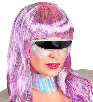 Gafas Robot Plateadas Metalizadas – Accesorio Disfraz Futurista