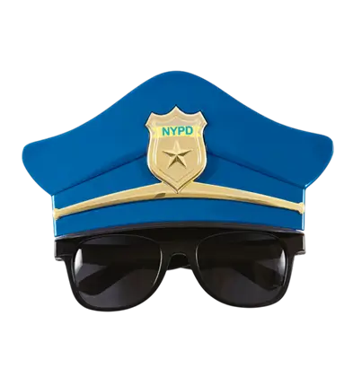 Gafas Aviador de Oficial de Policía – Accesorio Disfraz Policía