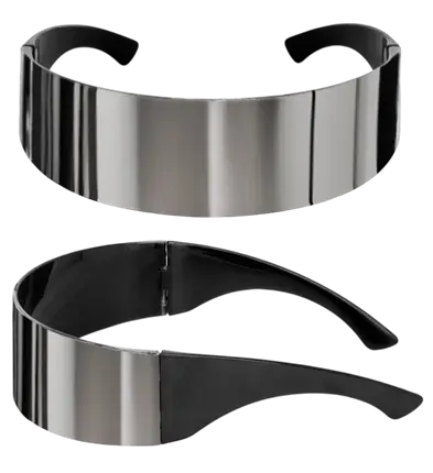 Gafas de Espejo – Gafas de Sol Efecto Espejo – Accesorio Disfraz