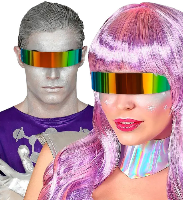 Gafas de Espejo Arcoíris – Gafas de Sol Multicolor – Accesorio Disfraz