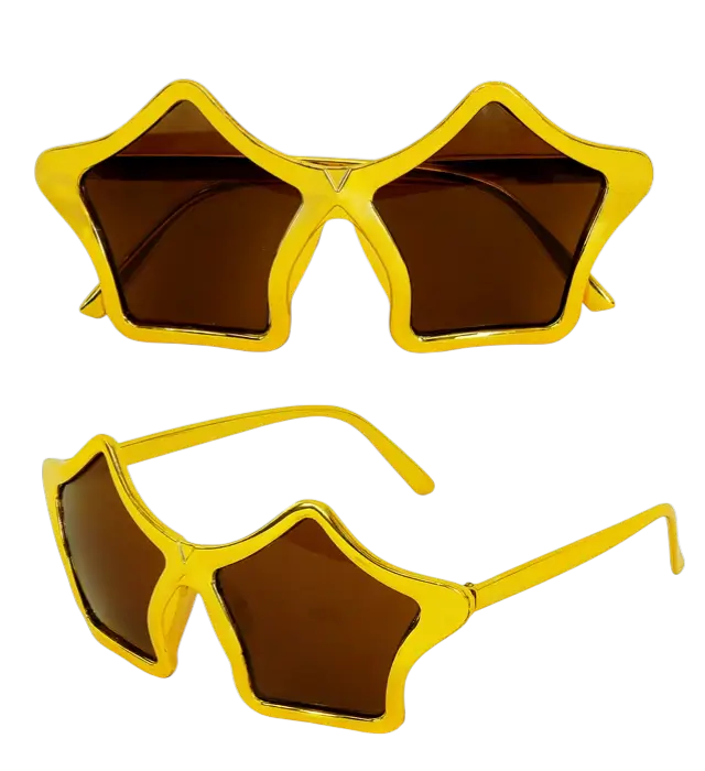 Gafas de Sol Doradas Metalizadas – Accesorio Disfraz