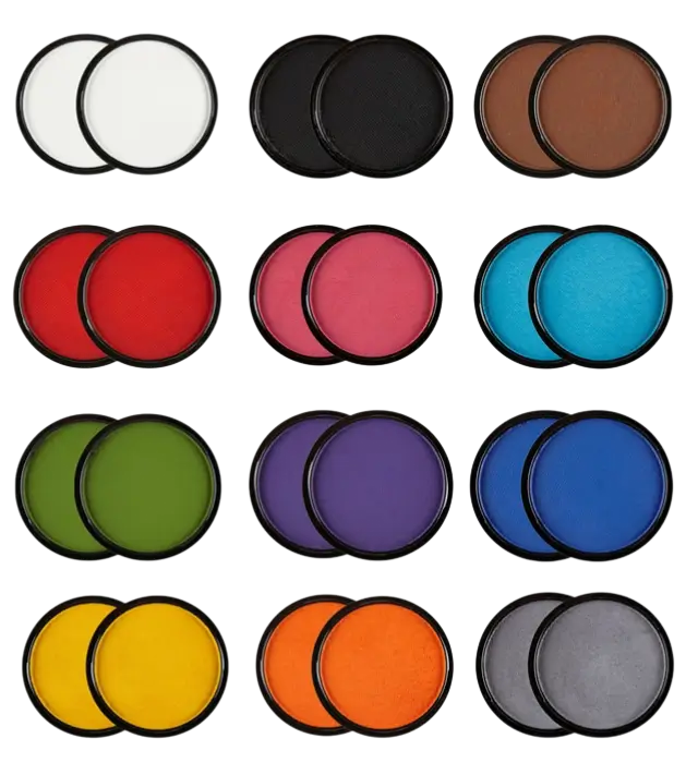 Paleta de Maquillaje Aqua 24 Colores – 10 ml – Maquillaje para Disfraz