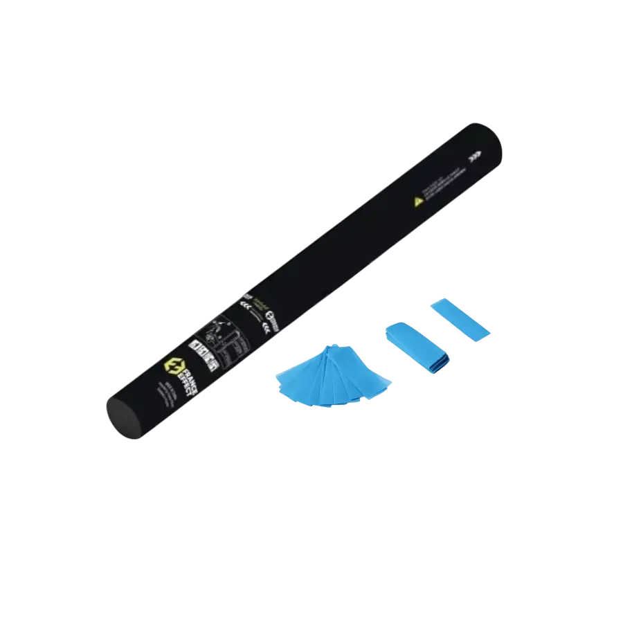 Pistola de confeti manual 40cm - Azul