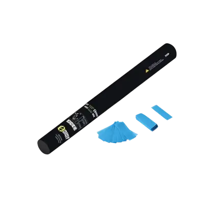 Pistola de confeti manual 40cm - Azul