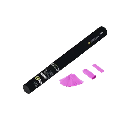 Pistola de confeti manual 40cm - Rosa