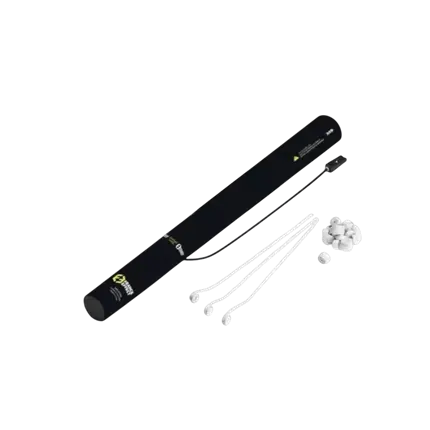 Pistola confeti eléctrica 40cm - Streamer Blanco