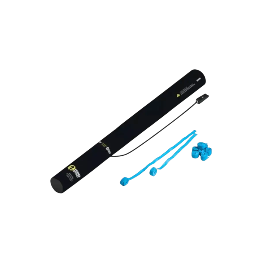 Pistola eléctrica de confeti 40cm - Streamer Azul