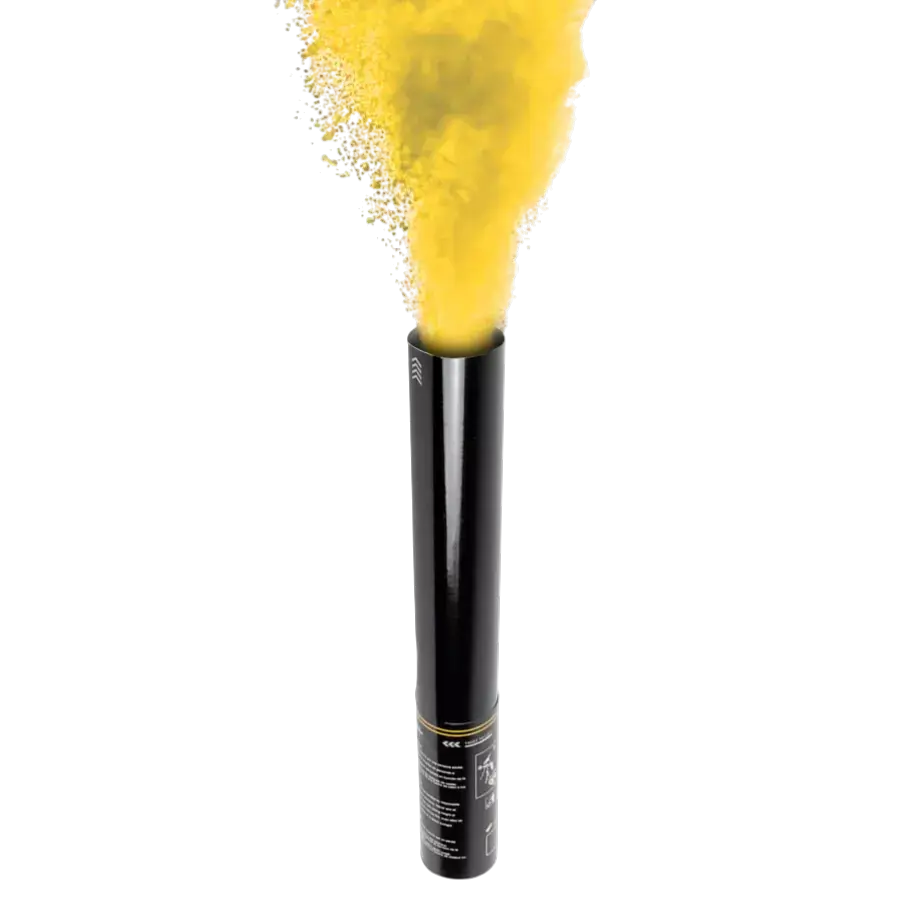 Cañón de pólvora manual Holi 40 cm - Amarillo
