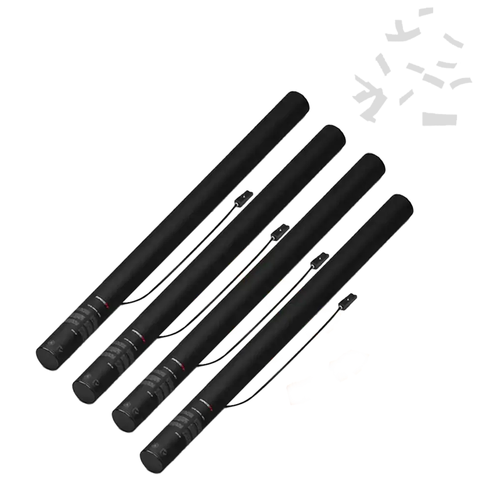 Pistola eléctrica de confeti MAGIC FX 80cm - Blanca