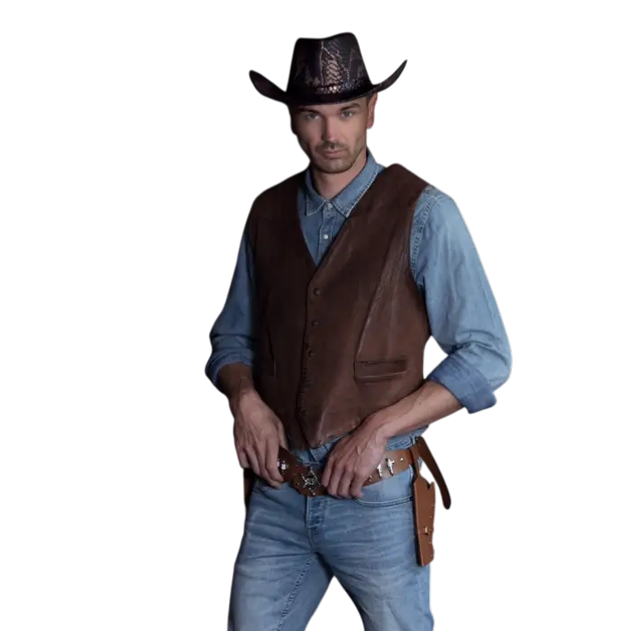 Estuches de vaquero Sheriff a juego