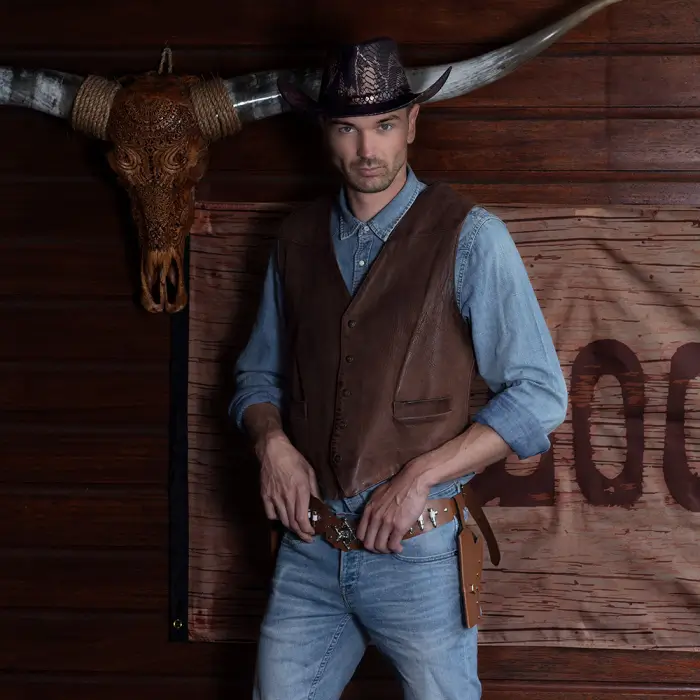 Estuches de vaquero Sheriff a juego