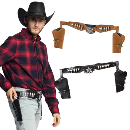 Estuches de vaquero Sheriff a juego