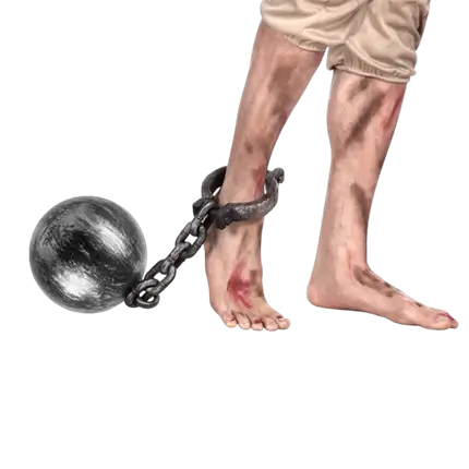Preso de bola y cadena 53 cm