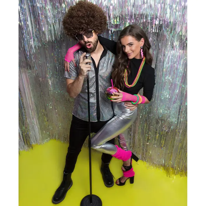 Vaso bola disco con pajita arco iris 600ml