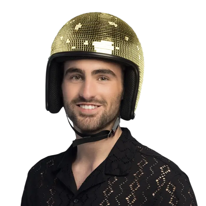 Auriculares disco gold