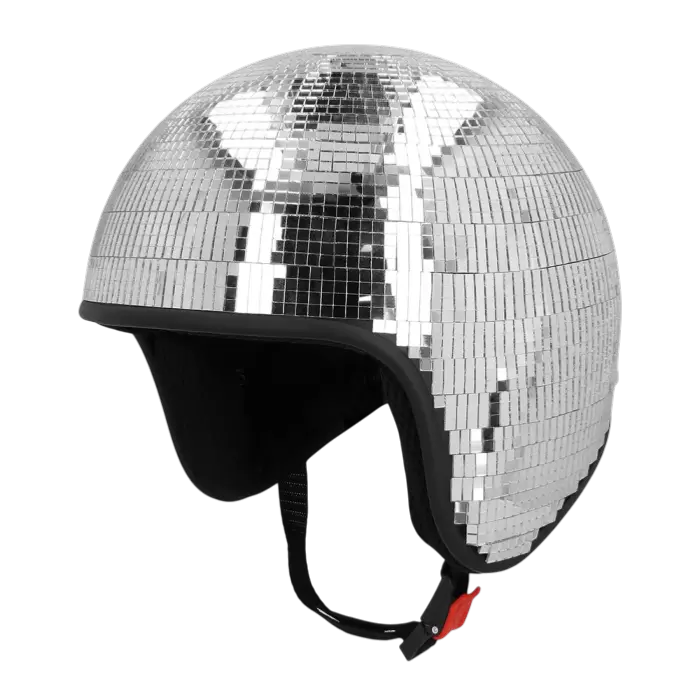Casco Disco Plateado