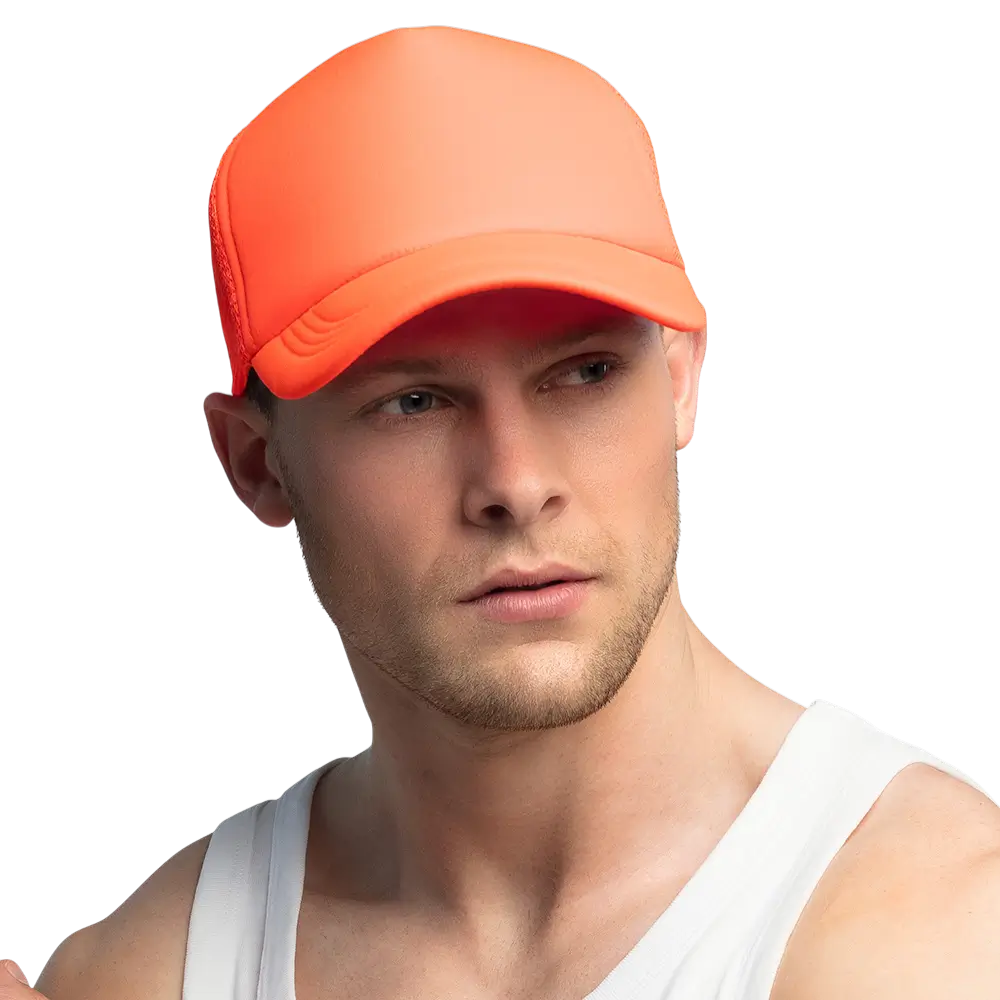 Gorra flúor para fiesta y disfraz – Naranja flúor