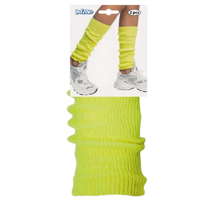 Leggings básicos amarillo fluorescente