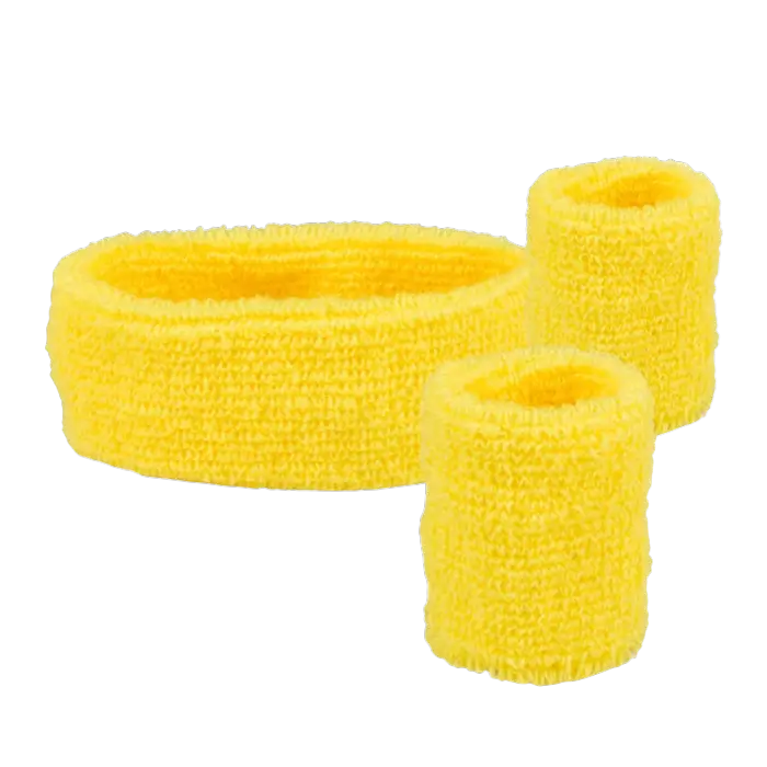 Lote de 3 diademas de rizo amarillo