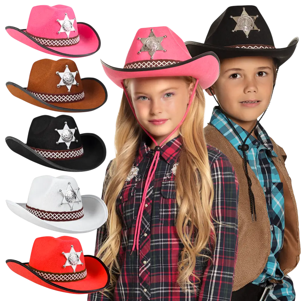 Niño Sheriff sombrero de vaquero surtido