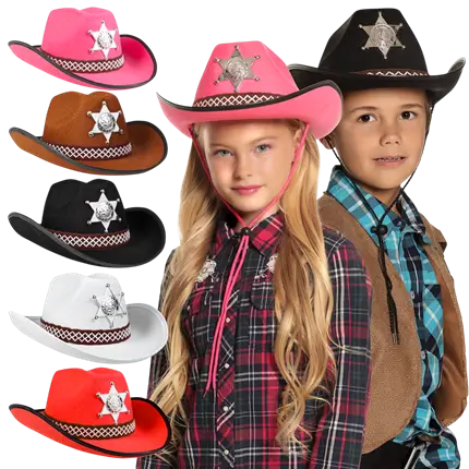 Niño Sheriff sombrero de vaquero surtido