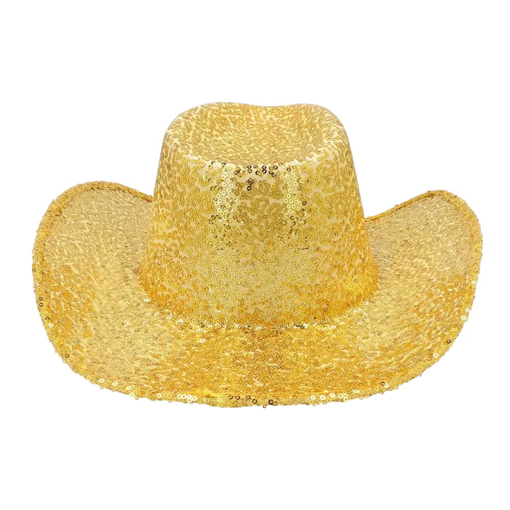 Fiesta rodeo sombrero vaquero oro