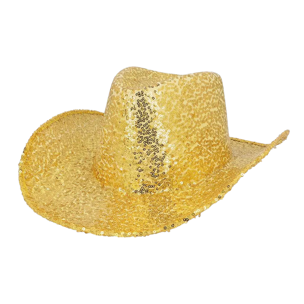 Fiesta rodeo sombrero vaquero oro