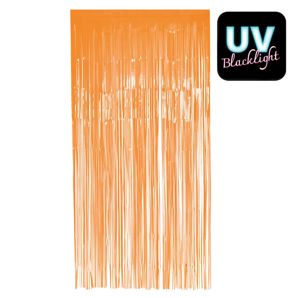 Cortina de aluminio naranja fluorescente 200x100cm