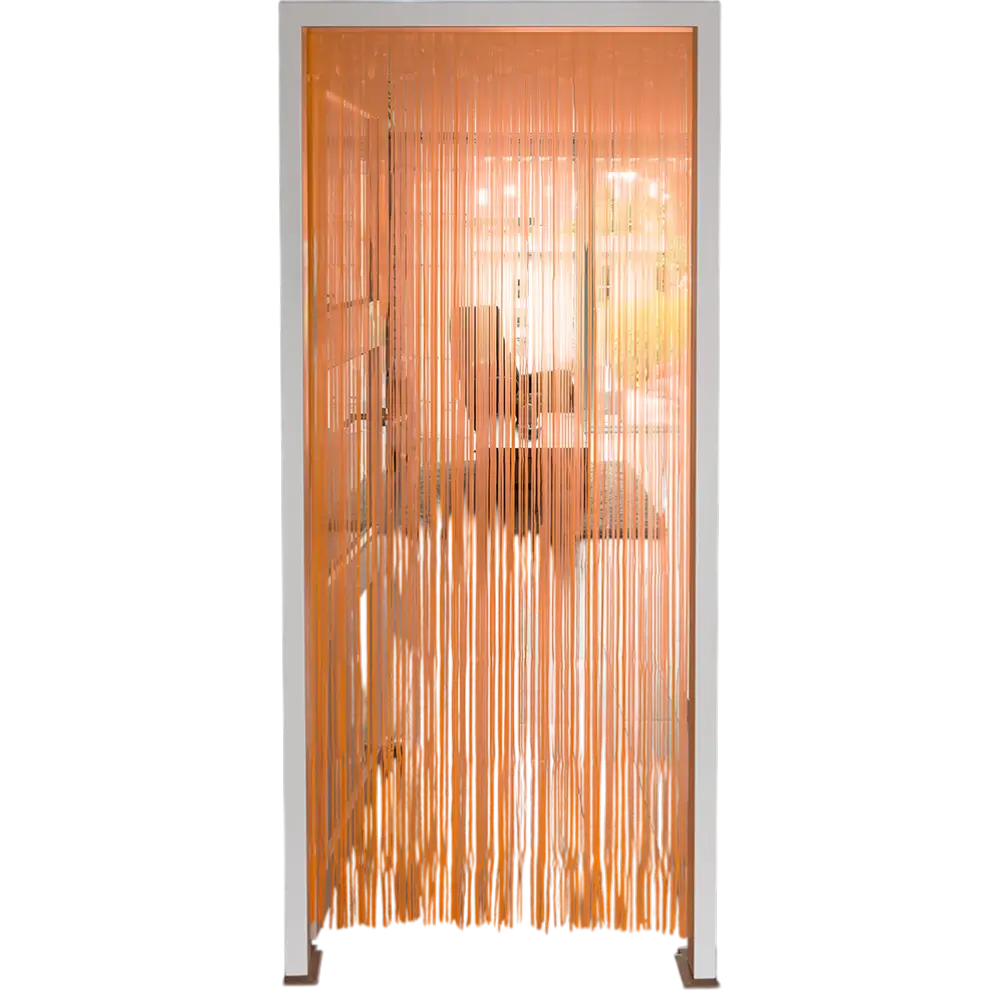 Cortina de aluminio naranja fluorescente 200x100cm