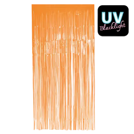Cortina de aluminio naranja fluorescente 200x100cm