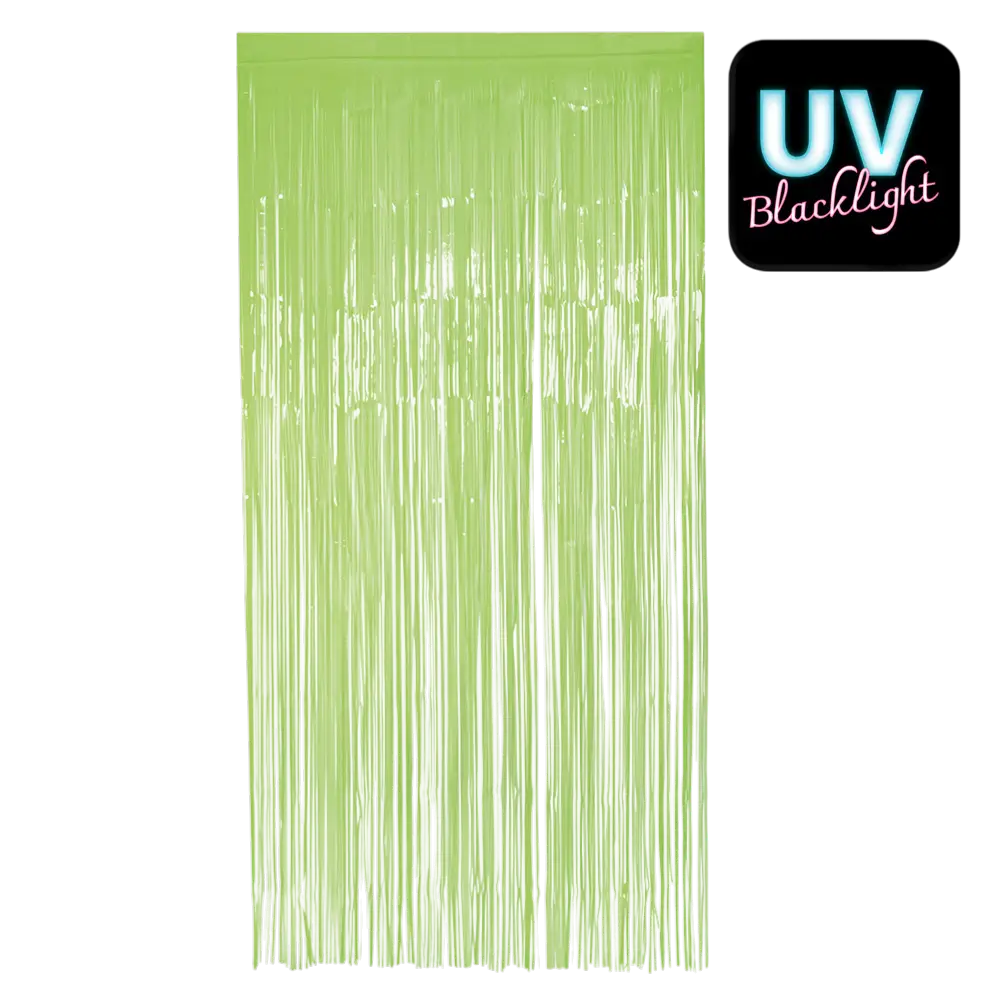 Cortina de aluminio verde fluo 200x100cm