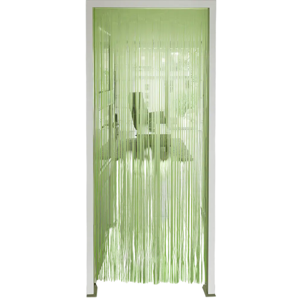 Cortina de aluminio verde fluo 200x100cm